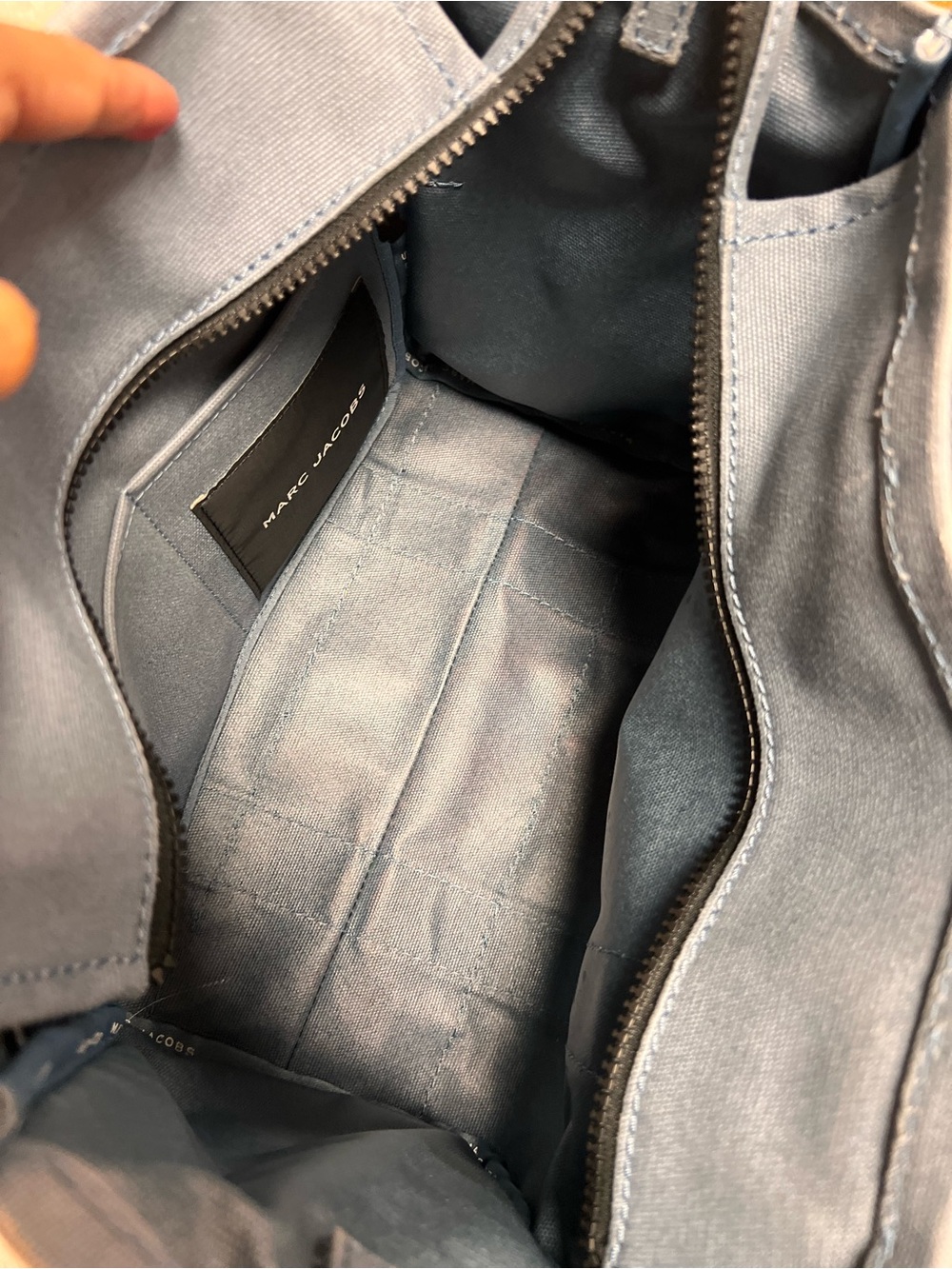 Marc Jacobs Slate Blue Canvas 'The Tote Bag' - Picture 13 of 15